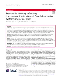 Trematode Diversity Reflecting the Community Structure of Danish