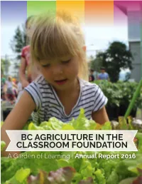 2016 Table of Contents