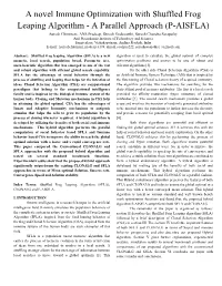 A Novel Immune Optimization with Shuffled Frog Leaping Algorithm