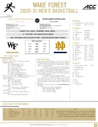 Notre Dame Game Notes.Indd