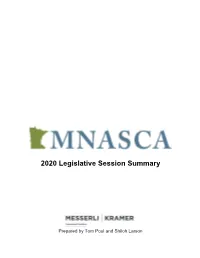 2020 Legislative Session Summary