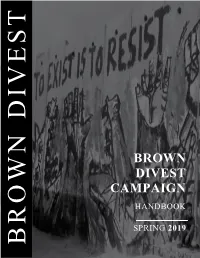 Brown Divest Campaign Handbook
