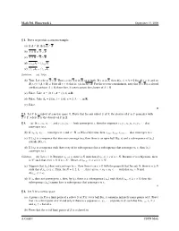 Math 501. Homework 2 September 15, 2009 ¶ 1. Prove Or