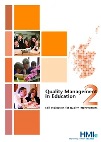 Quality Management in Education