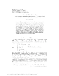 Recent Progress on the Quantum Unique Ergodicity Conjecture