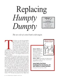 Replacing Humpty Dumpty