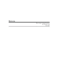 Screen Manual