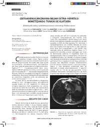 Letters to the Editor EXTRAHEPATIC BILIARY