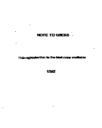 Note to Users