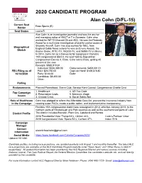 2020 Candidate Program