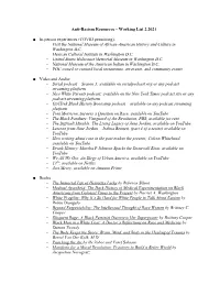 Anti-Racism Resources – Working List 2.2021 In-Person Experiences