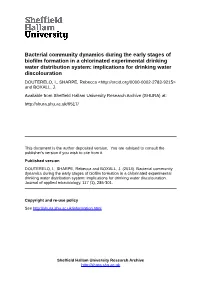 Bacterial Community Dynamics During the Early Stages of Biofilm Formation