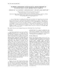 Floristic Composition and Ecological Characteristics of Plants of Chail Valley, District Swat, Pakistan