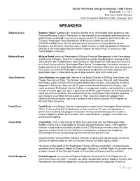 Speaker Bios