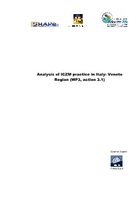 Veneto Region (WP3, Action 3.1)