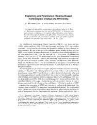 Explaining Job Polarization: Routine-Biased Technological Change and Offshoring