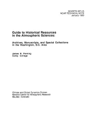 NCAR/TN-327+IA Guide to Historical Resources in the Atmospheric