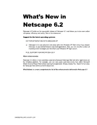 Netscape 6.2.3 Software for Solaris Operating Environment