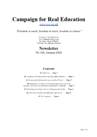 Newsletter Autumn 2020