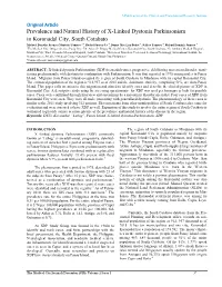 Prevalence and Natural History of X-Linked Dystonia Parkinsonism In