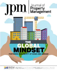 Property Management (JPM® ISSN 0022-3905) Is Published Learn More and Register Today! Bi-Monthly by the Institute of Real Estate Management, 430 N