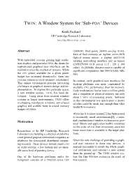 TWIN: a Window System for ‘Sub-PDA’ Devices
