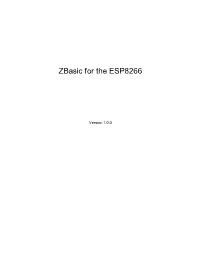 Zbasic for the ESP8266