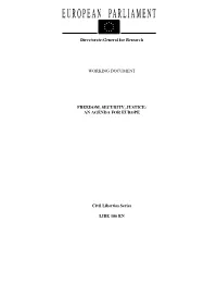 Directorate-General for Research WORKING DOCUMENT FREEDOM