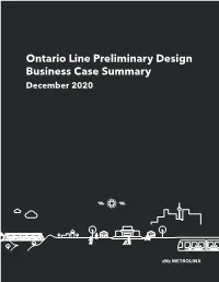 Ontario Line Preliminary Design Business Case Summary