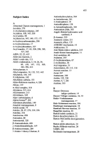 Subject Index