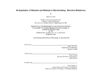 An Exploration of Materials and Methods in Manufacturing: Shoreline Membranes