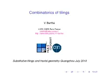 Combinatorics of Tilings