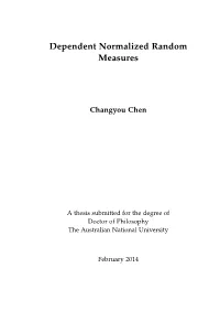 Dependent Normalized Random Measures