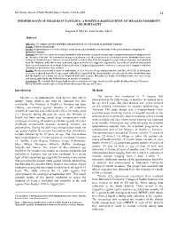 Epidemiology of Measles in Tanzania: a Hospital-Based Survey of Measles Morbidity and Mortality