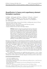 Quasifission in Heavy and Superheavy Element Formation Reactions