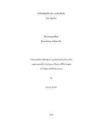 UNIVERSITY of CALIFORNIA Los Angeles Reclaiming Mana Repatriation in Rapa Nui a Dissertation Submitted in Partial Satisfaction O