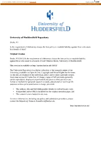 University of Huddersfield Repository