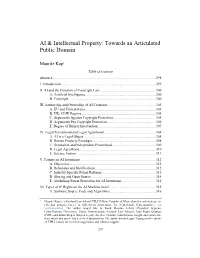 AI & Intellectual Property