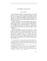 Engineering an Election