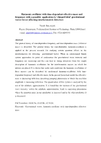 Harmonic Oscillator with Time-Dependent Effective-Mass And