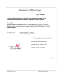 Implementation of Distributed Cloud System Architecture Using Advanced Container Orchestration, Cloud Storage, and Centralized Database for a Web-Based Platform