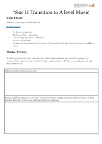 Music Basic Theory