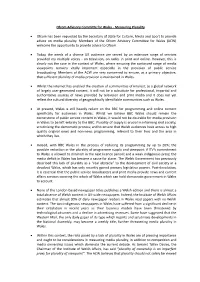 Ofcom Advisory Committe for Wales - Measuring Plurality