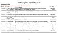 Planning List Here