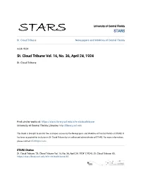 St. Cloud Tribune Vol. 16, No. 36, April 24, 1924