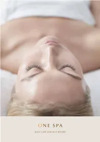 Cape Schanck One Spa Menu