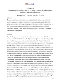 Chapter 3 Evaluation of Several Tree Species for Activity Against the Animal Fungal Pathogen Aspergillus Fumigatus
