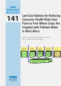 Low-Cost Options for Reducing Consumer Health Risks from Farm to Fork Where Crops Are Irrigated with Polluted Water in West Africa