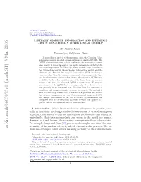 Partially Observed Information and Inference About Non-Gaussian
