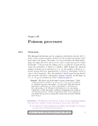 Poisson Processes